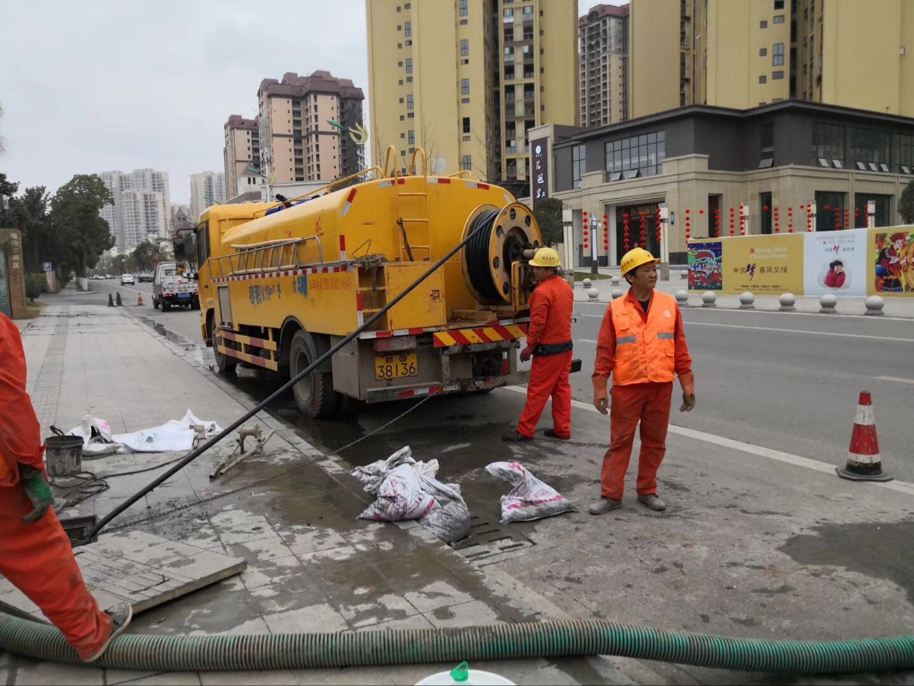 敦煌排污管道清淤-管道清洗